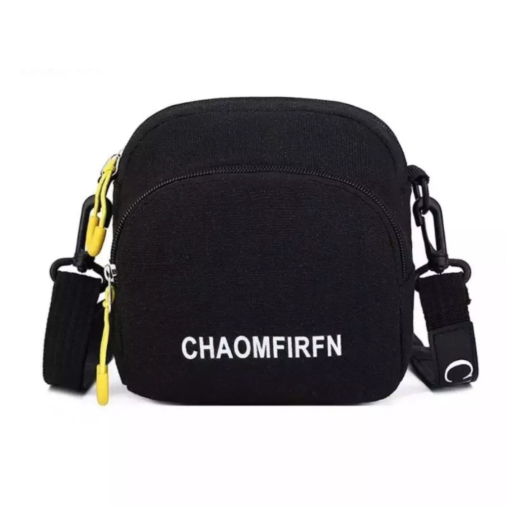 (Toko uci)Tas selempang  korea KONFIR 2 resleting // tas selempang murah