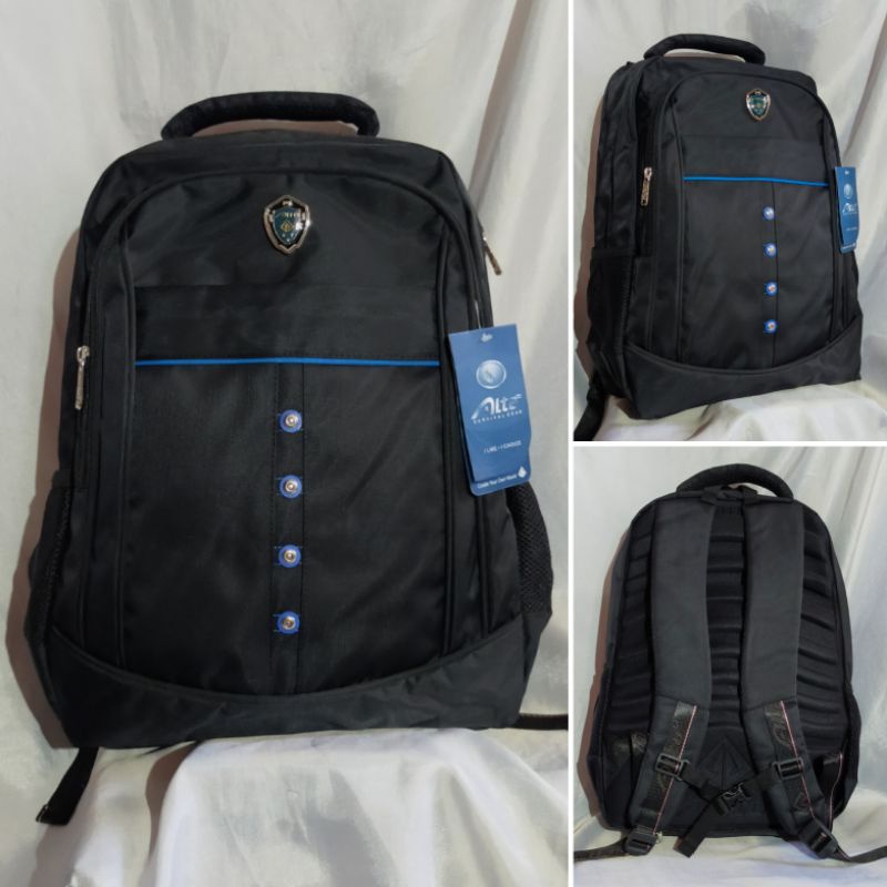 Tas ransel laptop Alto original bahan nylon polyester free rain cover