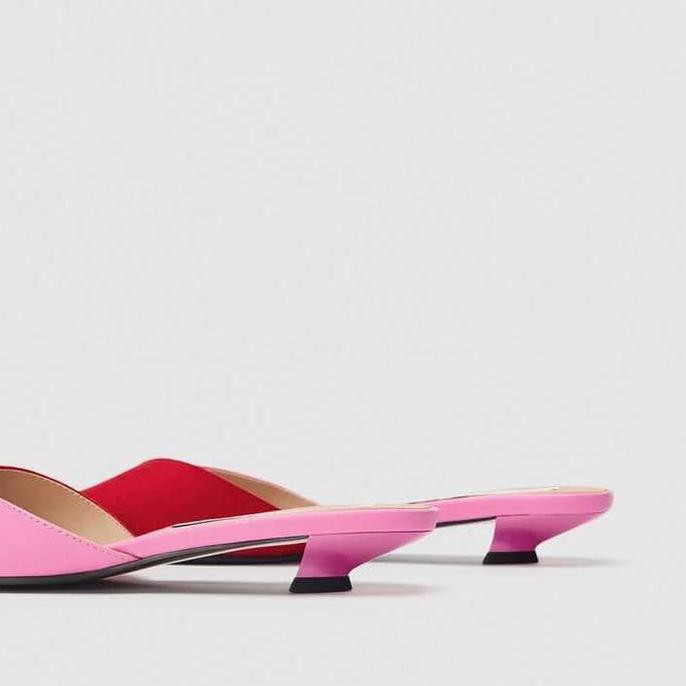 PROMO FLAT SHOES WANITA TERMURAH☻ ZARA SHOES ORIGINAL FREE BOX - FUCHSIA, 37 KORTING