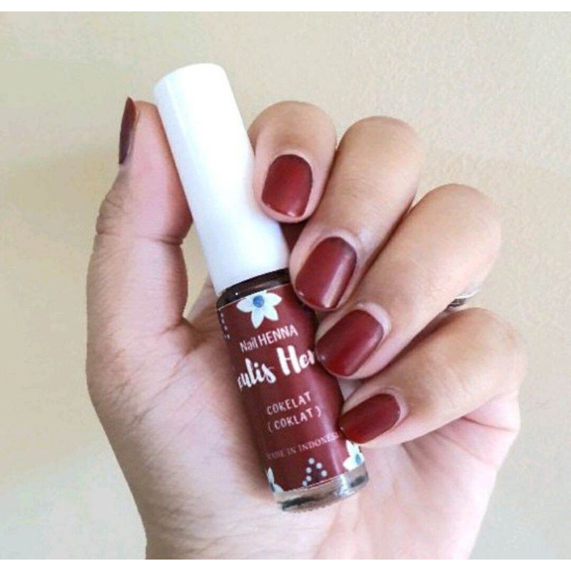 Inai kuku coklat halal