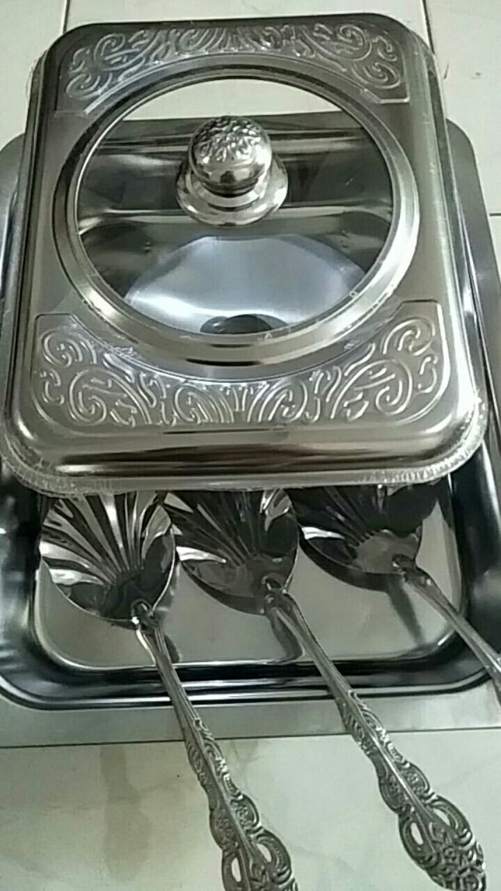 Tempat Prasmanan Tutup Kombinasi Free Sendok