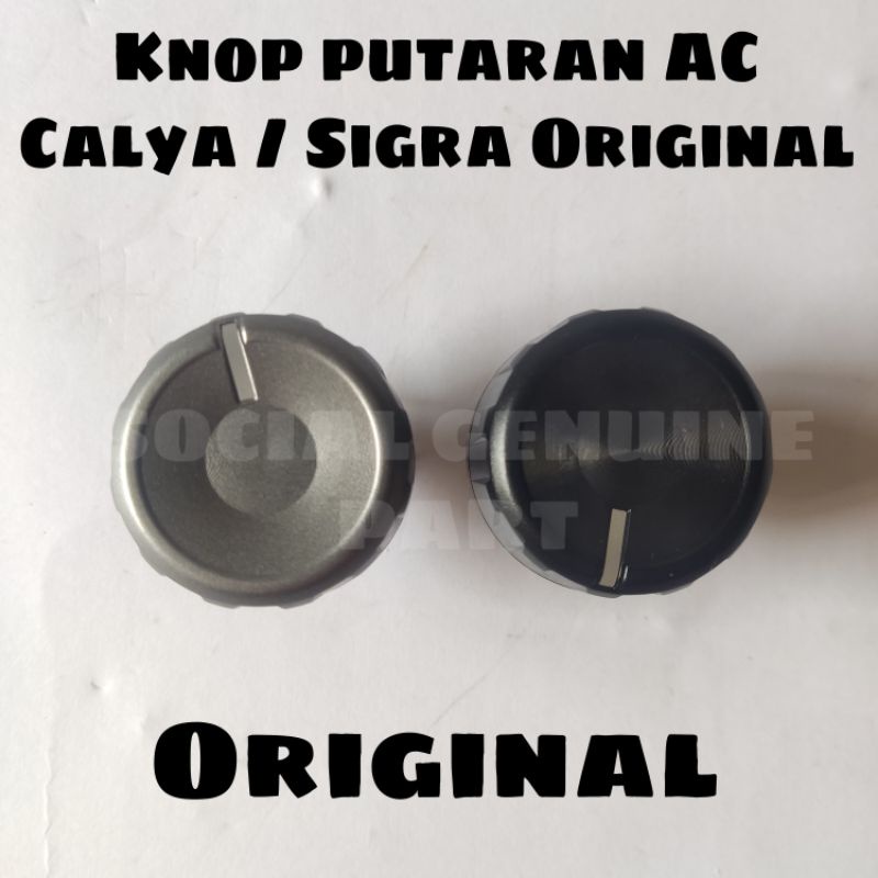 Knop Knob putaran ac Calya Sigra Ayla Agya Silver Hitam Original
