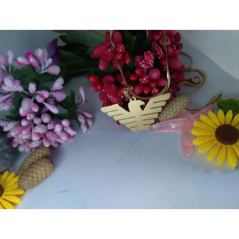 kalung cowok titaniu volcom,armani,planet surf