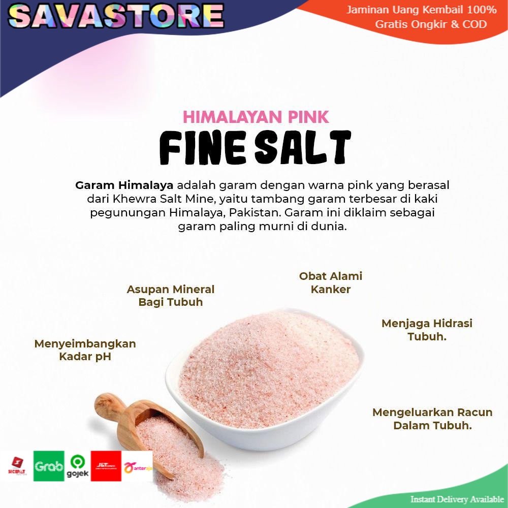 GARAM HIMALAYA PREMIUM DAILY ORGANIC HIMALAYAN PINK SALT ORIGINAL ASLI 100%