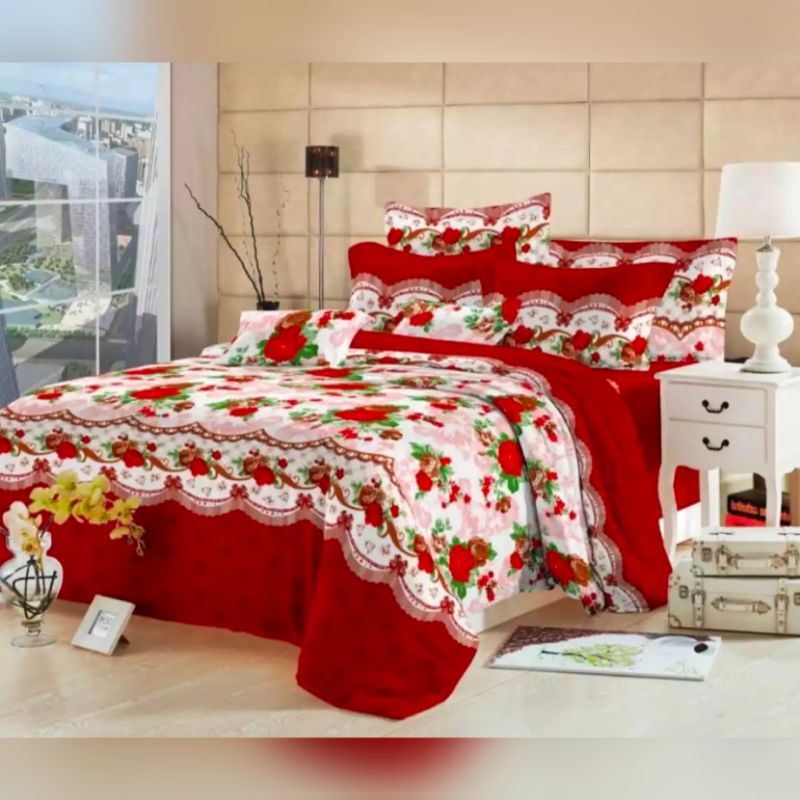 BISA COD | SPREI MOTIF SHABBY | SPREY NOVITA BAHAN SEPERTI BONITA | SREI HOMEMADE PREMIUM MURAH