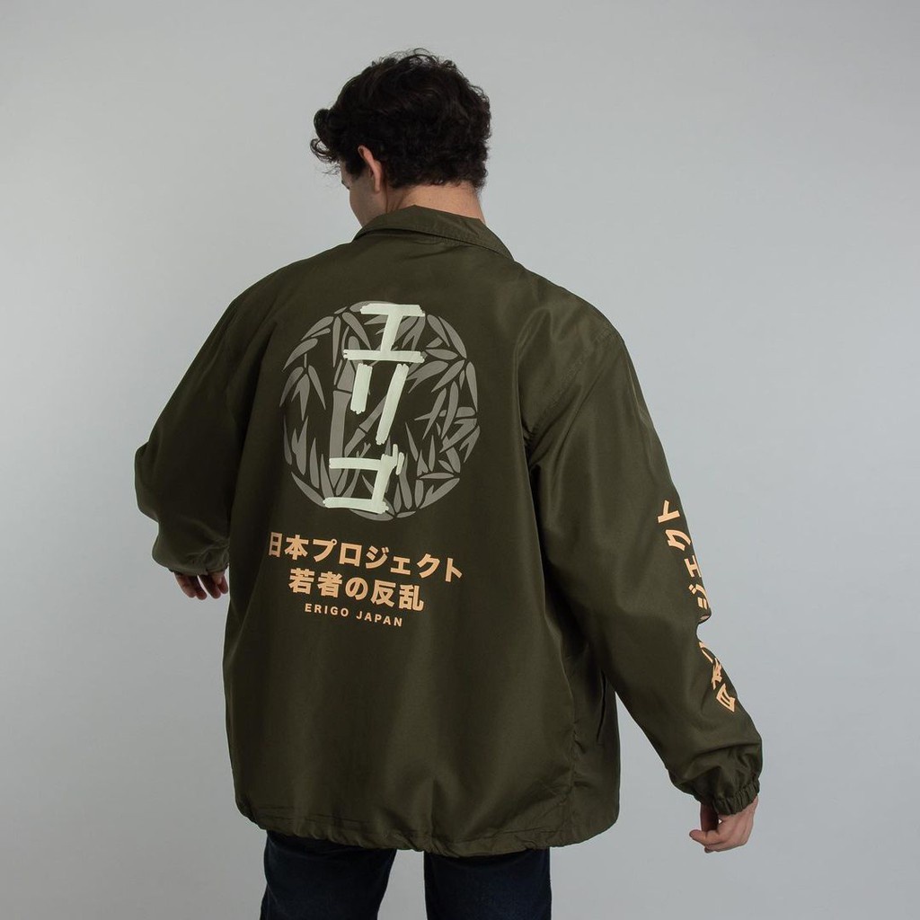 Jaket Coach Erigo Style Japan | Jaket Pria Erigo | CJ Erigo | Jaket Erigo Apparel Army Japan | Windb