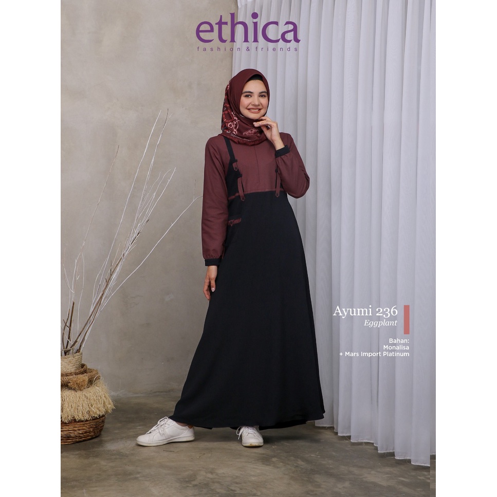 GAMIS TERBARU 2021 ETHICA AYUMI 236 EGGPLANT