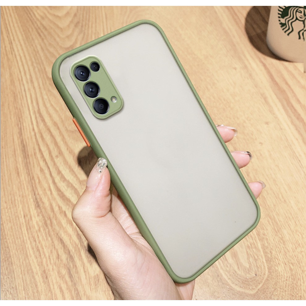 Case Dove Oppo reno 5 Frosted Camera Case Cover