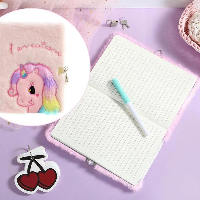 

Buku Diary Gembok / Lock Unicorn ok Unicorn Buku Diary anak Unicorn bulu Kado Ultah anak Perempuan import berkualitas .,