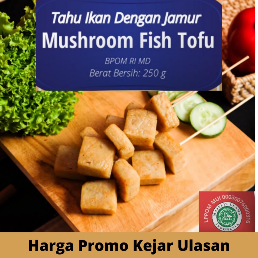 

Mushroom Fish Tofu Tahu Ikan dengan Jamur 250g Frozen
