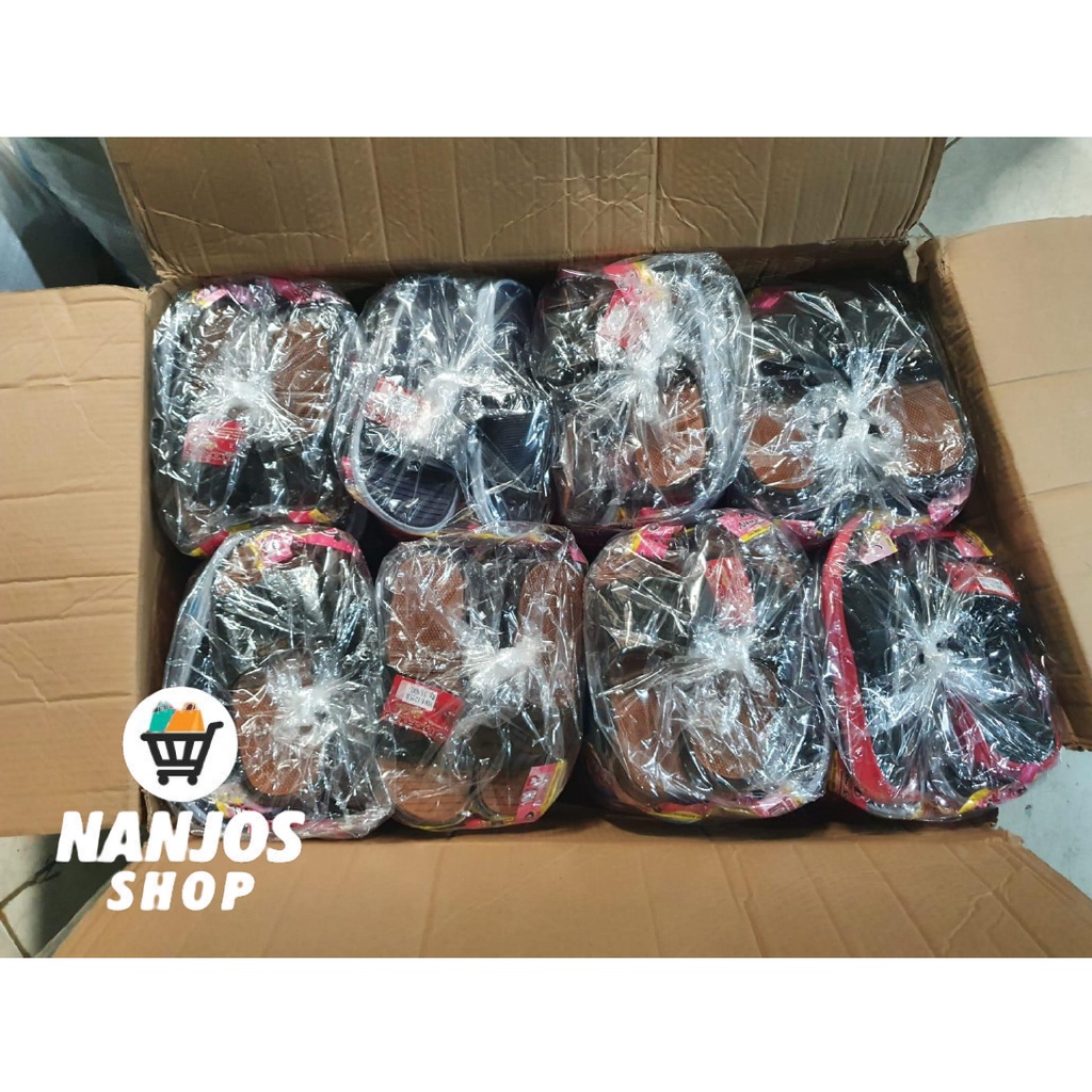 Sandal Sendal Slop Selop Unisex Pria Wanita Karet Tebal New Era MB 1245 B