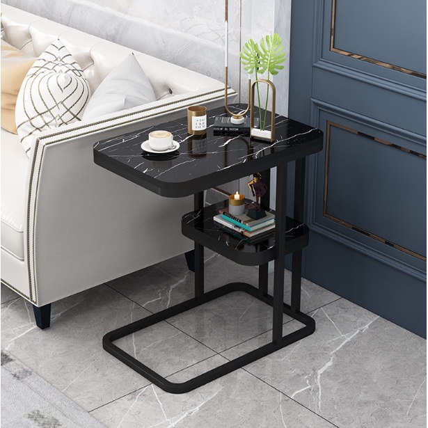 Meja Nordic / Meja Samping Sofa Kasur Gaya Eropa Side Coffee Table Marbel European Style Murah / Mej