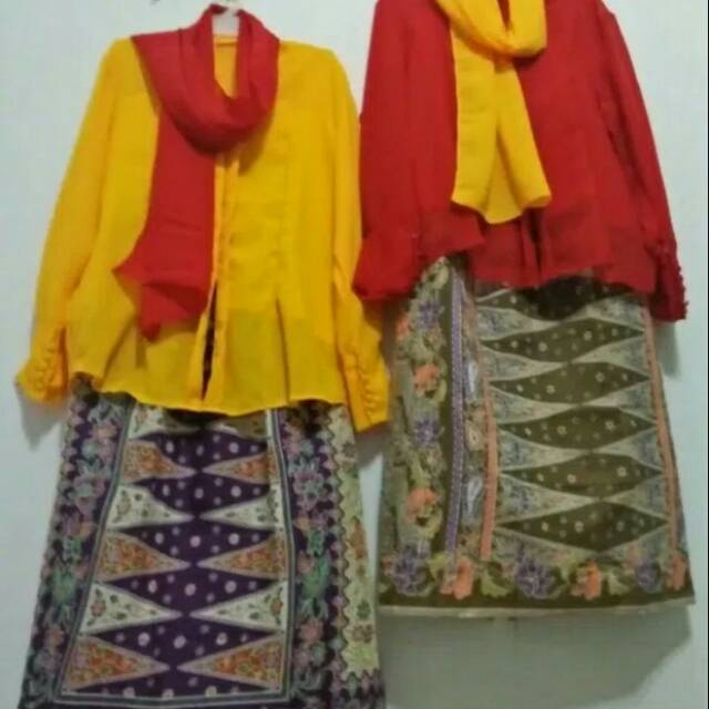 Baju none dewasa//stelan//baju adat betawi dewasa