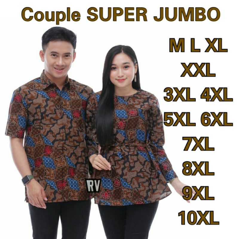 CJA20 Atasan pria wanita | ukuran M-10XL SUPER JUMBO | Atasan batik couple motif ABRI |original pekalongan