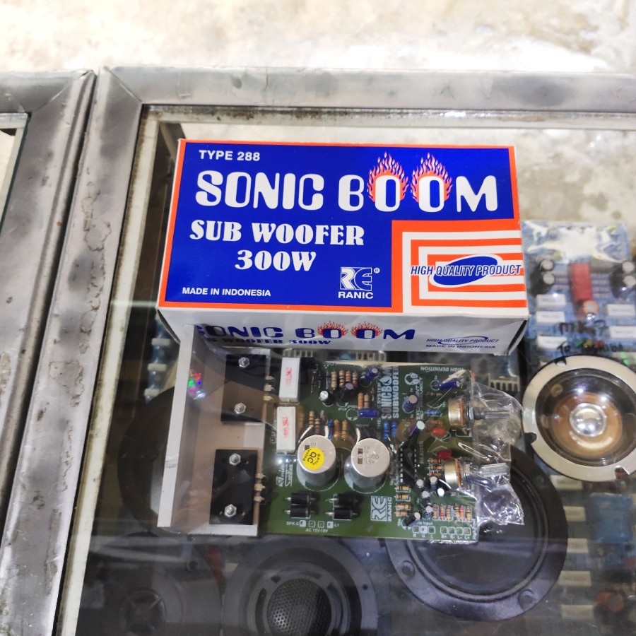 Kit Power Aktif Mono Speaker Active Sonic Boom Subwoofer