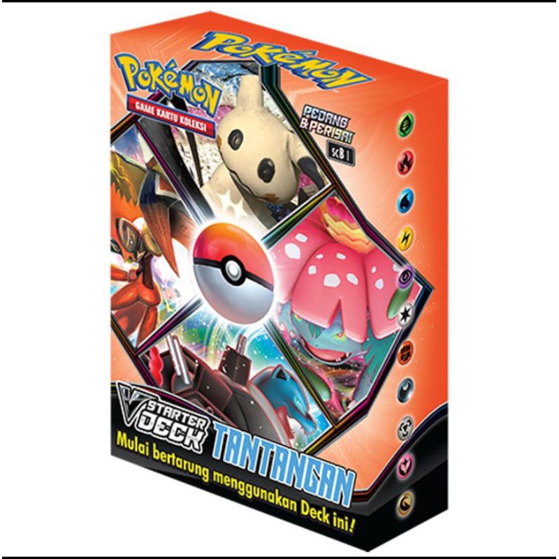 Kartu Pokemon TCG Seri 8 V Starter Deck Tantangan SCB1 Pedang Perisai Vmax Koleksi