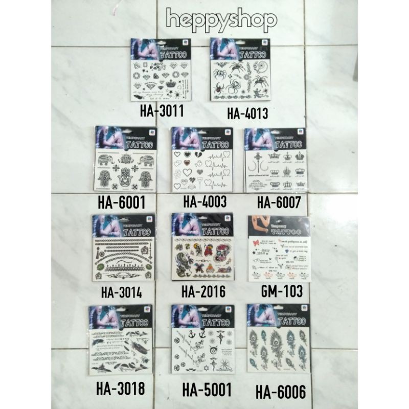 

Stiker Tato Temporer, Tattoo Temporary