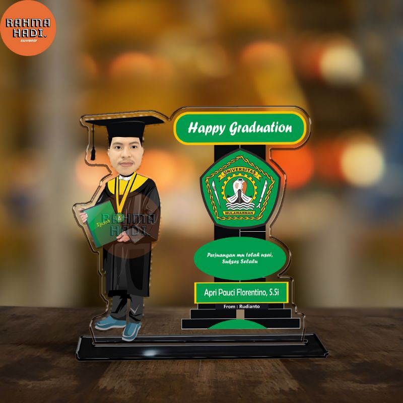 Kado Wisuda | Plakat Akrilik | Hadiah Unik | Hadiah Wisuda | Plakat Wisuda (Bisa COD)-3