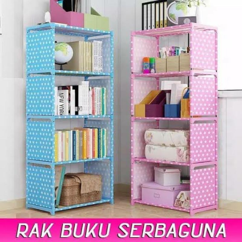 OO1 Rak Serbaguna 5 Tingkat Susun | Rack Organizer Portable Bongkar Pasang | Laci Lemari Buku Belajar