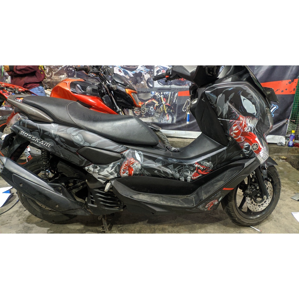 Stiker Nmax Decal Full Body Premium Black Venom Doff DNKZ