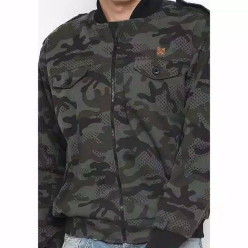 Jaket Camo Loreng Pria Army Tentara Abri TNI Premium Garansi Original