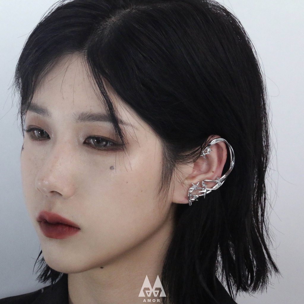 Anting Klip Telinga Gaya hip hop Untuk Pria Dan Wanita