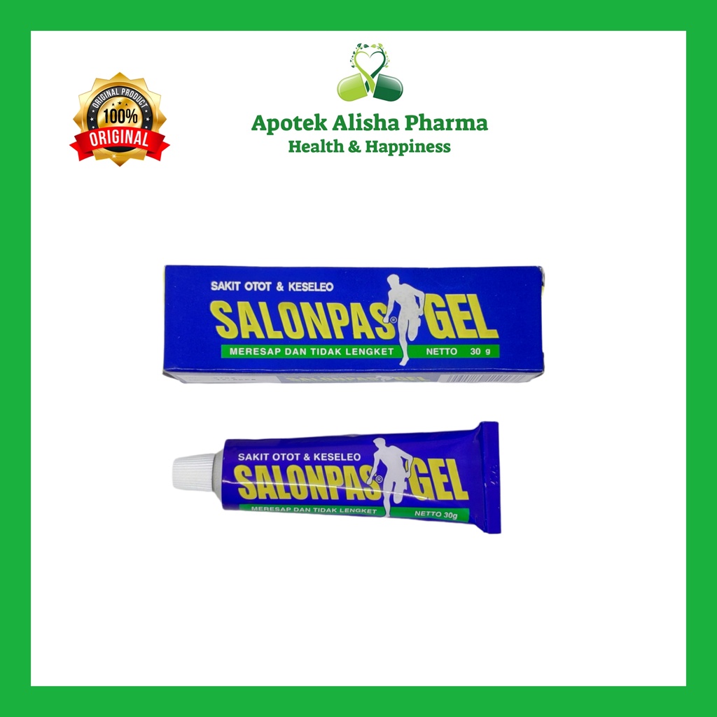 Salonpas Gel 15/30gr - Salonpas Emulgel Salep Sakit Otot Sendi / Keseleo