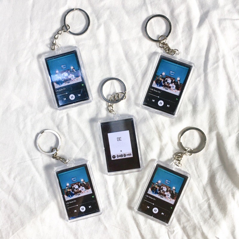 [kstuffind] BTS LIFE GOES ON GANTUNGAN KUNCI ACRYLIC BTS KEYRING BTS BE SPOTIFY GANCI BTS MURAH LAGU