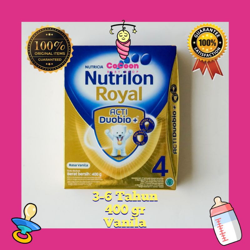 Susu Formula Anak Nutricia Nutrilon Royal 4 3+ 3-6 Tahun 400 gr Vanila