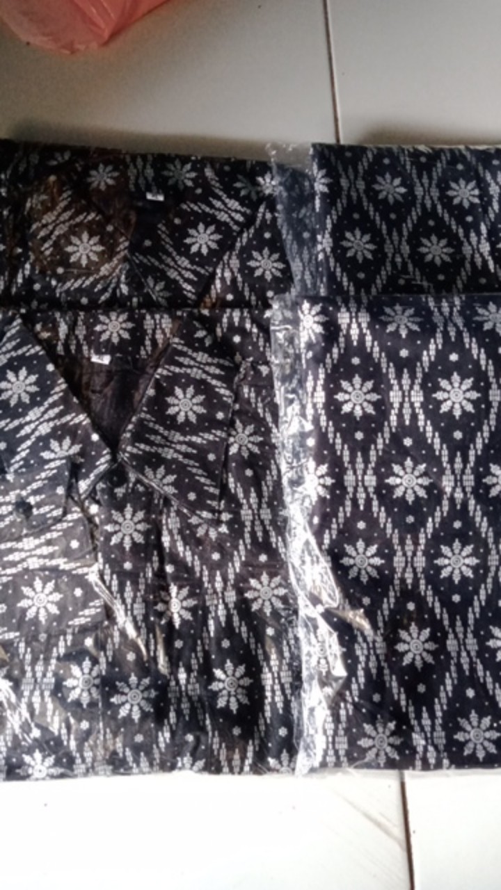 Couple Kebaya Rok Kemeja Pradaa Silver Motif Terbaru