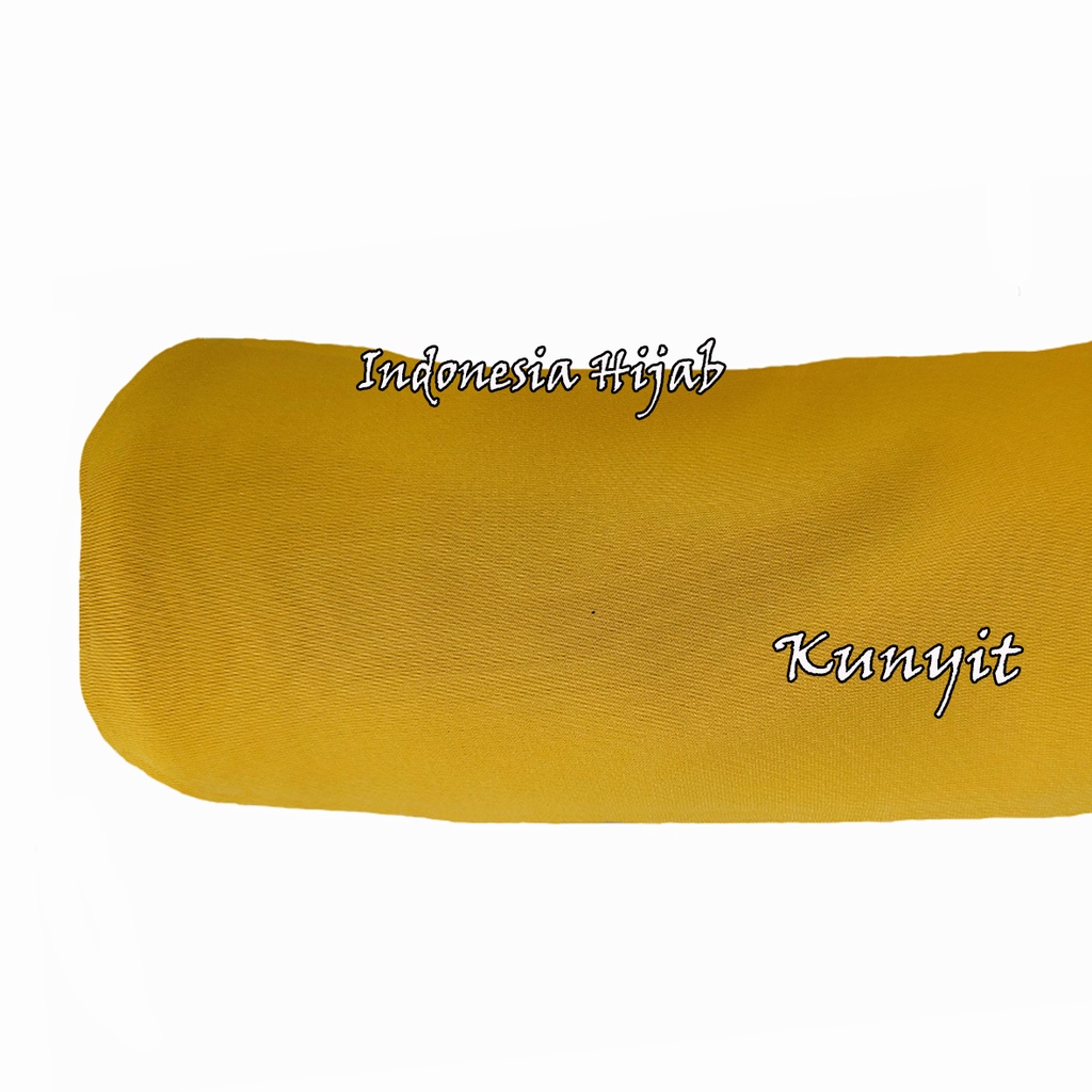 Rok Panjang Jersey Polos Tebal Tidak Nerawang Uk Standart-kunyit