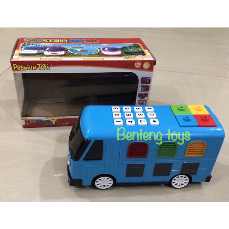 (Bayar di Tempat) Premium Toys Mobil Tayo Lampu Musik Angka Bernyanyi New Car Mainan Edu Terbatas Mainan Mobil Tayo Car musik bernyanyi angka dan puzzle kado murah viral terbaru 2022