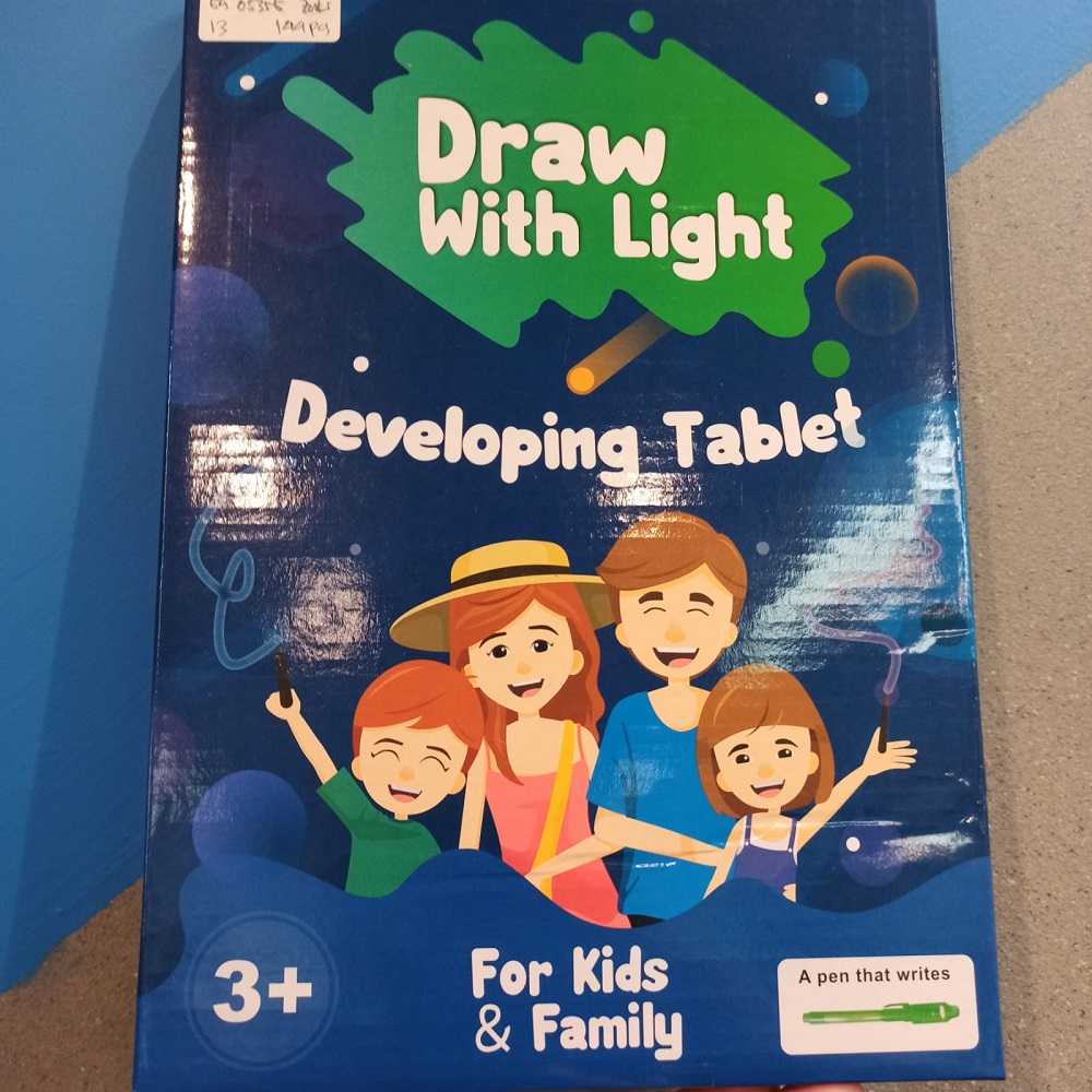 Menggambar dengan Cahaya, Papan gambar Cahaya, Tablet Gambar, MARUMINE Mainan Edukasi Menggambar Ajaib Magic Luminous A4 - F66-A4L Big Size Illuminate Light Drawing Board In Dark Kids Paint Toy DIY Educaitonal 2020 Children Toys Draw with Light