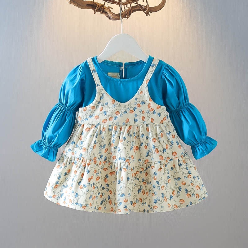 LittleAaron DRESS FLOW BLOOM EBV Baju Dress Anak Perempuan Import