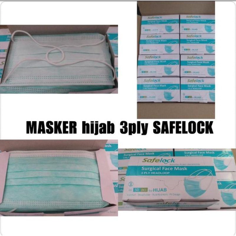 MASKER SAFELOCK NON HIJAB DAN MASKER ONECARE HIJAB