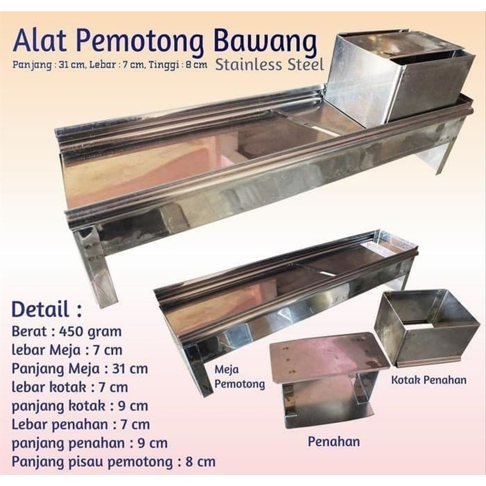 Parutan Manual Bawang, Singkong, Pisang | Parutan Manual Stainless