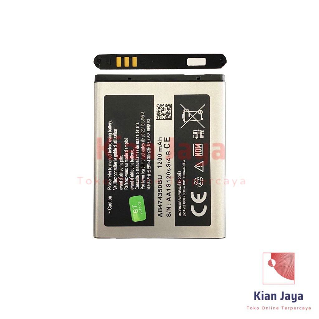 Baterai Samsung Innov8 I8510 C3610 I550 Original OEM Batre Batrai Battery Hp AB474350BU Ori