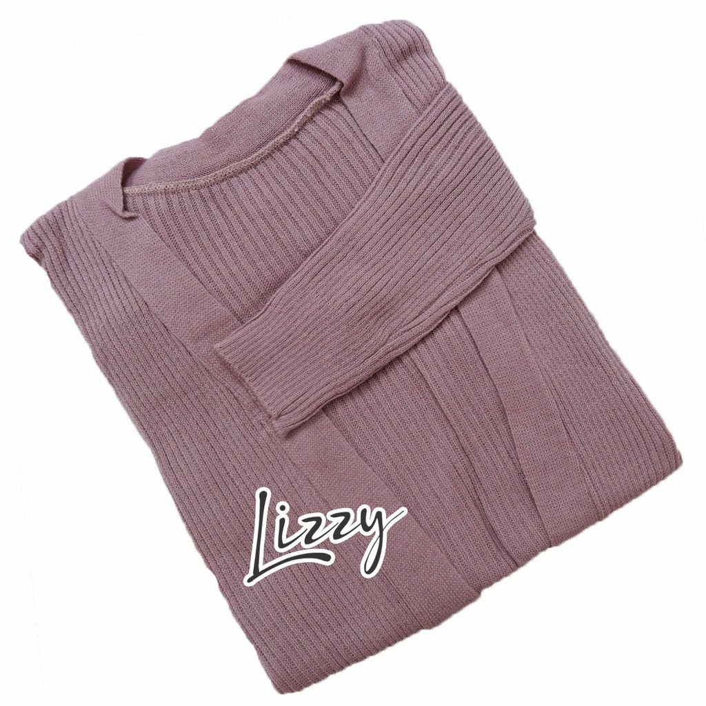 Long cardigan belle PREMIUM BY LIZZY-mauve