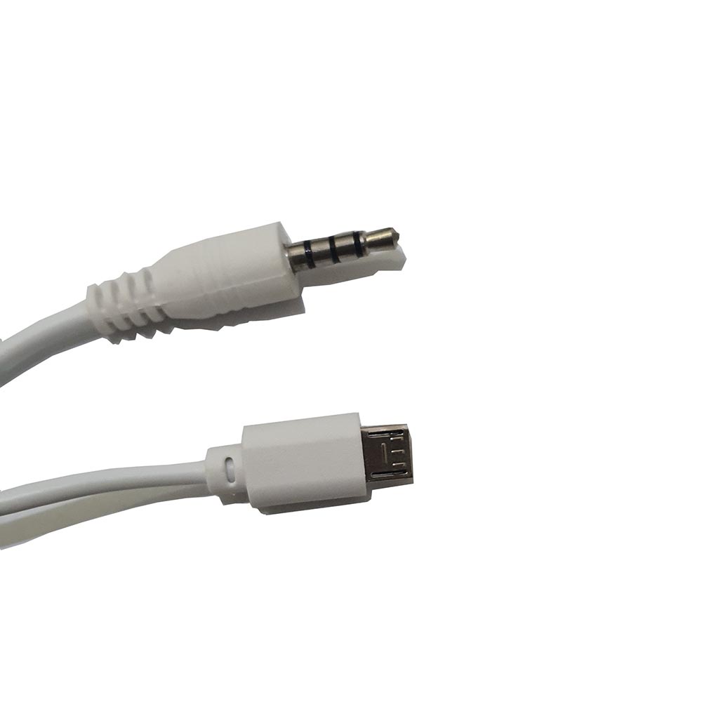 Cable Micro USB to Jack AUX 3.5mm Untuk Sound Card V8 V8s V8 Plus