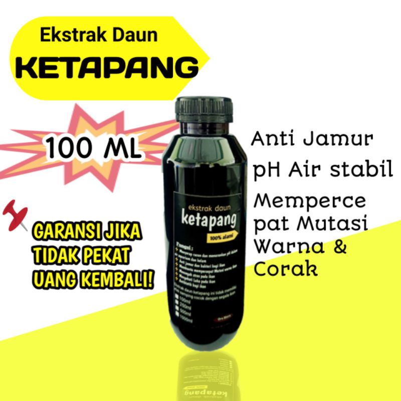 Ekstrak Daun Ketapang 100ml Untuk Ikan Chana Cupang Dll