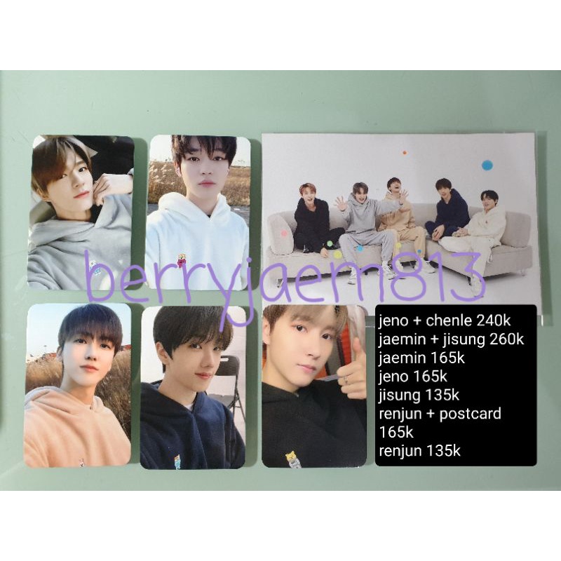 wts nct dream x fcmm photocard jeno renjun jaemin jisung chenle pc