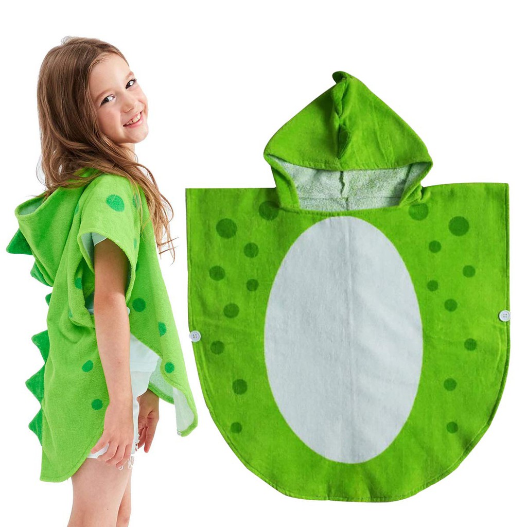 kids hooded beach poncho