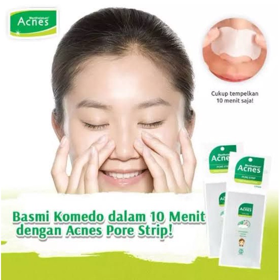 BPOM ACNES MENTHOLATUM PORE STRIP ISI 3 SHEETS / SYE