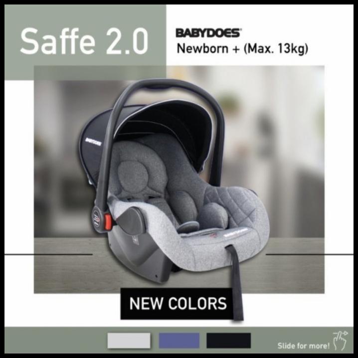 Carrier Babydoes Saffe 2.0 / Carseat Babydoes Newborn / Kursi Mobil