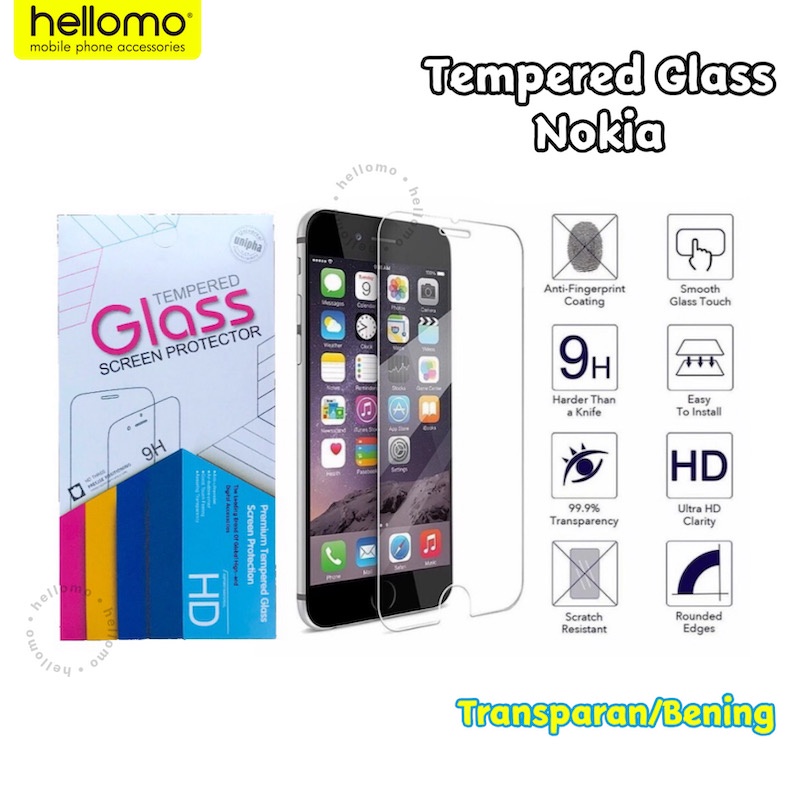 Anti Gores Nokia Tempered Glass NOKIA Screen Protector HP NOKIA Anti Gores Kaca Nokia