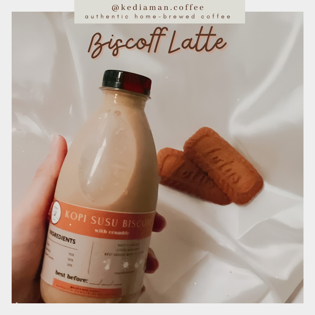 

Kediaman Coffee Biscoff Latte with Lotus Biscoff Biscuits 350ml (Kopi Susu Biscoff)