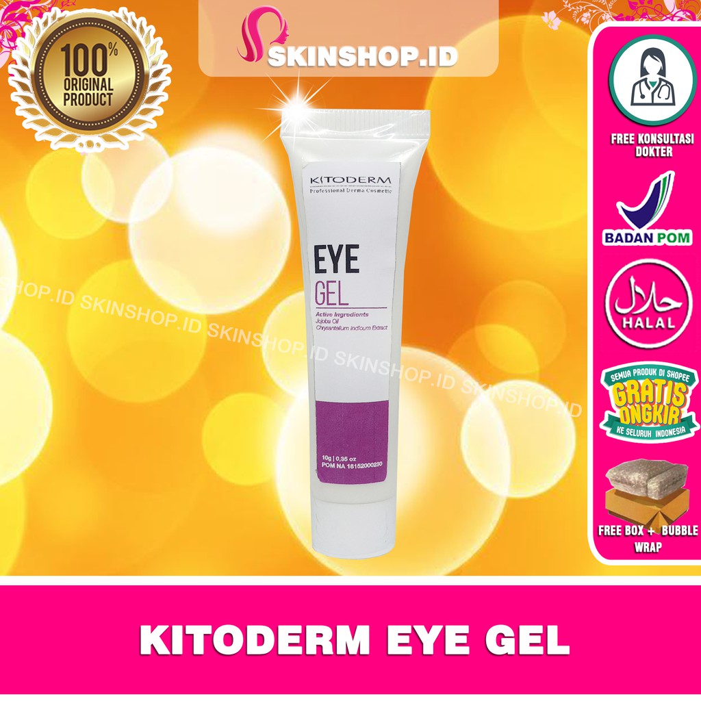 Kitoderm Eye Gel 10gr Original / Gel Mata BPOM Aman