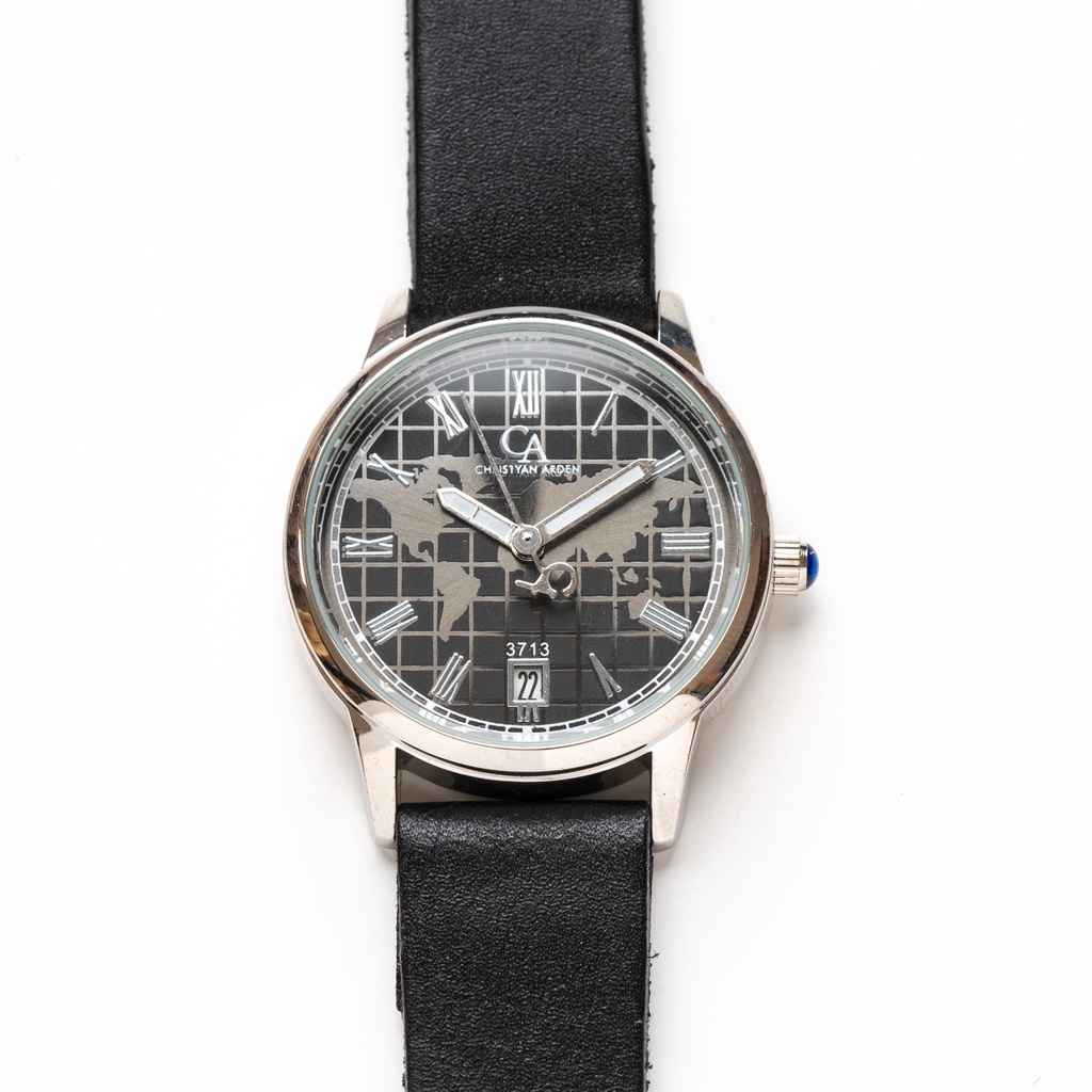 Jam Tangan Kulit Wanita Anti Air Christyan Arden VERDEN CA6713 Water Resistant Around The World E. -