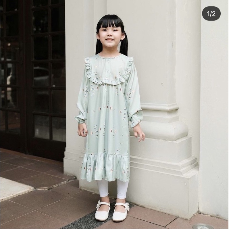 vanillahijab dress anak perempuan 5-6 th