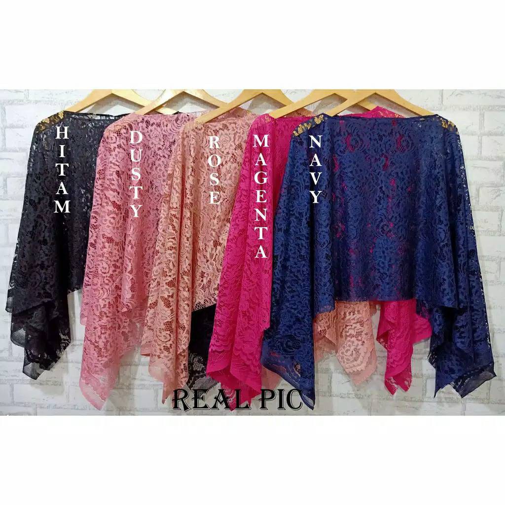 Lauren CAPE BRUKAT/ KEBAYA CAPE BRUKAT /KEBAYA MODERN CAPE WANITA MUSLIM ALLSIZE